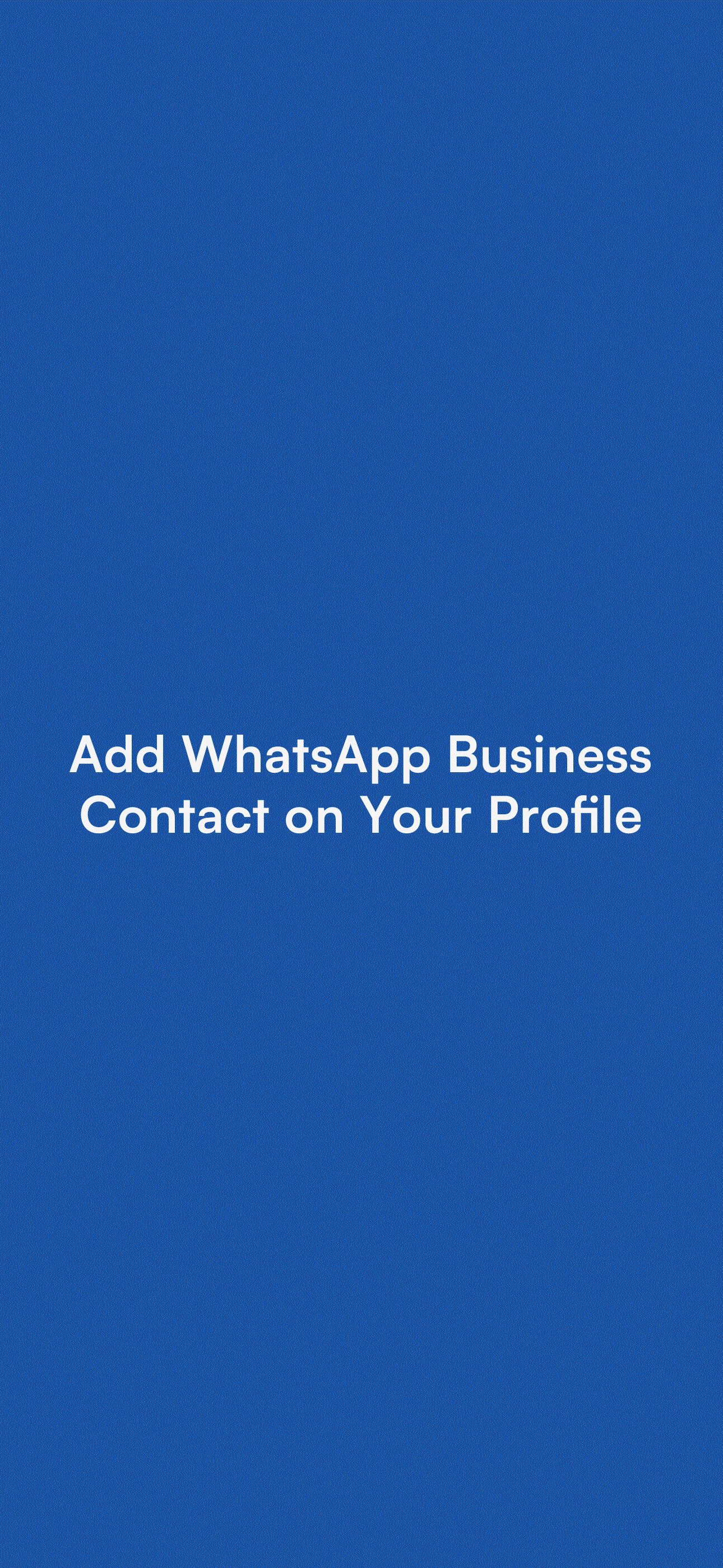 Adding WA Business in s͛Card