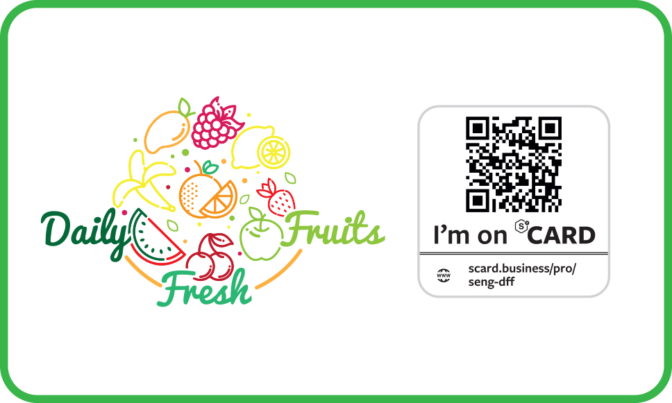 Ah Seng's business card